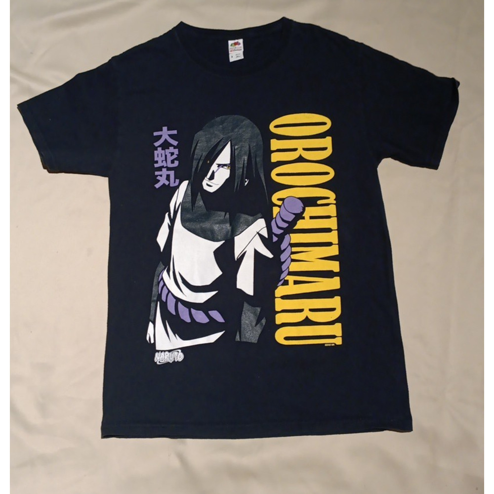 Vintage 2002 Y2K Naruto Anime Masashi Kishimoto Orochimaru Shirt Mens Small